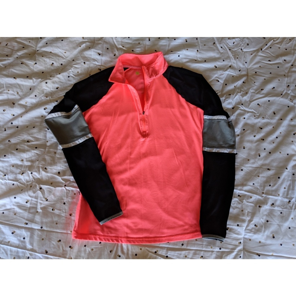 Coral/Black/Grey Xersion Quarter Zip Pullover